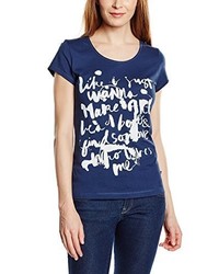 dunkelblaues T-shirt von Q/S designed by