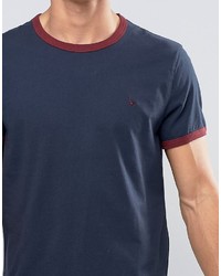 dunkelblaues T-shirt von Jack Wills