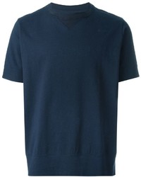 dunkelblaues T-shirt von Sacai