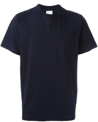 dunkelblaues T-shirt von Sacai