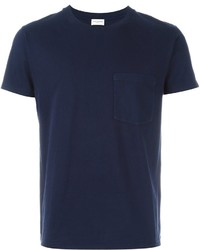 dunkelblaues T-shirt von Saint Laurent