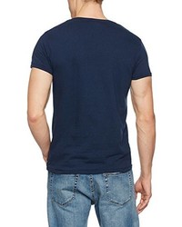 dunkelblaues T-shirt von Scotch & Soda