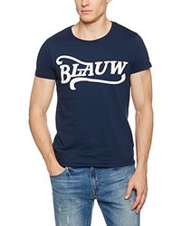 dunkelblaues T-shirt von Scotch & Soda