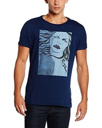 dunkelblaues T-shirt von Scotch & Soda