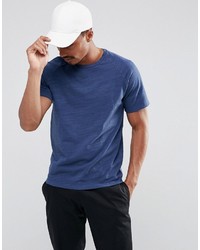 dunkelblaues T-shirt von Selected