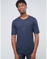 dunkelblaues T-shirt von Sisley
