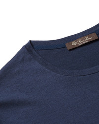 dunkelblaues T-shirt von Loro Piana