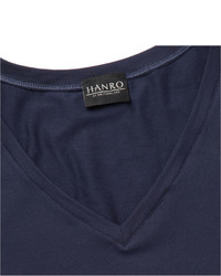 dunkelblaues T-shirt von Hanro