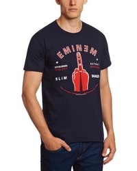 dunkelblaues T-shirt