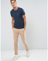 dunkelblaues T-shirt von Jack Wills