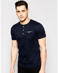 dunkelblaues T-shirt von Ted Baker