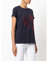 dunkelblaues T-shirt von Stella McCartney