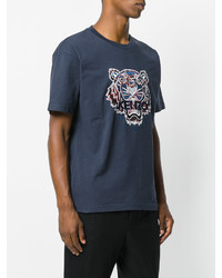 dunkelblaues T-shirt von Kenzo