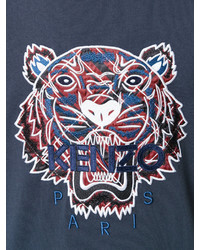 dunkelblaues T-shirt von Kenzo