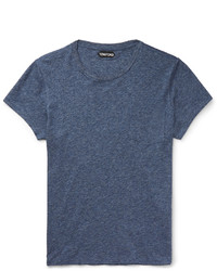 dunkelblaues T-shirt von Tom Ford