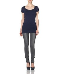 dunkelblaues T-shirt von Vero Moda