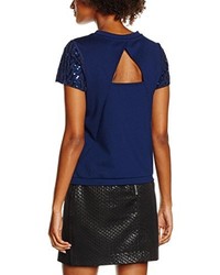 dunkelblaues T-shirt von Vero Moda