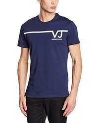 dunkelblaues T-shirt von Versace
