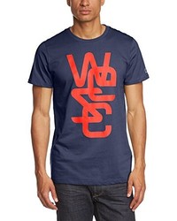 dunkelblaues T-shirt von Wesc