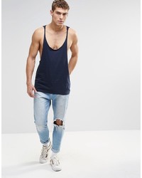 dunkelblaues Trägershirt von Asos