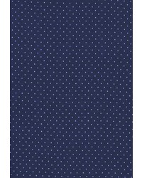 dunkelblaues und weißes gepunktetes Businesshemd von Seidensticker