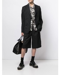 dunkelblaues vertikal gestreiftes Sakko von Comme des Garcons Homme Deux