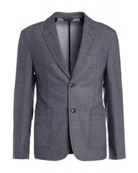 dunkelblaues vertikal gestreiftes Sakko von Hugo Boss