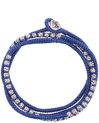 dunkelblaues Perlen Armband von M. Cohen