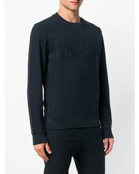 dunkelblaues verziertes Sweatshirt von Woolrich