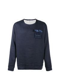 dunkelblaues verziertes Sweatshirt von Valentino