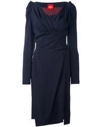 dunkelblaues Wollkleid von Vivienne Westwood