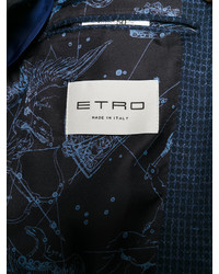 dunkelblaues Wollsakko von Etro