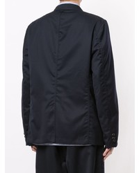 dunkelblaues Wollsakko von Comme des Garcons Homme