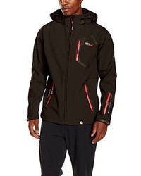 dunkelbraune bedruckte Jacke von Geographical Norway