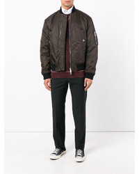 dunkelbraune Bomberjacke von DSQUARED2