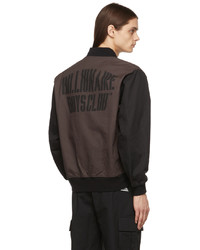 dunkelbraune Bomberjacke von Billionaire Boys Club