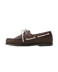 dunkelbraune Bootsschuhe von Mango