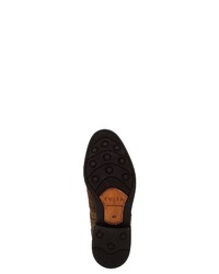 dunkelbraune Brogue Stiefel aus Leder von Evita
