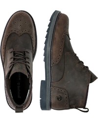 dunkelbraune Brogue Stiefel aus Leder von Timberland