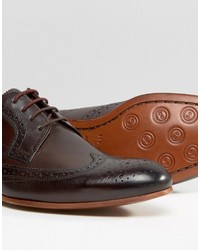 dunkelbraune Brogues von Ted Baker