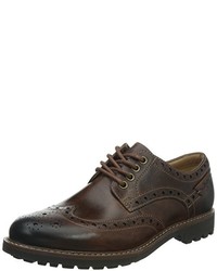 dunkelbraune Business Schuhe von Clarks