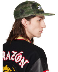 dunkelbraune Camouflage Baseballkappe von Awake NY