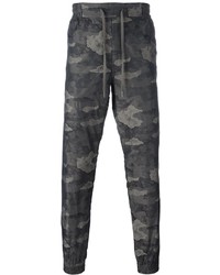 dunkelbraune Camouflage Jogginghose von Helmut Lang
