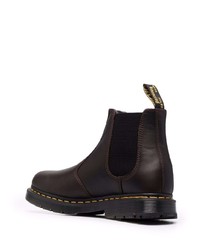 dunkelbraune Chelsea Boots aus Leder von Dr. Martens