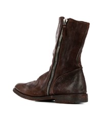 dunkelbraune Chelsea Boots aus Leder von Premiata