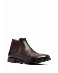 dunkelbraune Chelsea Boots aus Leder von Alberto Fasciani