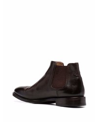 dunkelbraune Chelsea Boots aus Leder von Alberto Fasciani