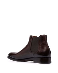 dunkelbraune Chelsea Boots aus Leder von Alberto Fasciani