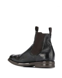 dunkelbraune Chelsea Boots aus Leder von Officine Creative