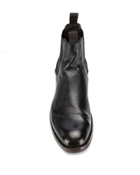 dunkelbraune Chelsea Boots aus Leder von Officine Creative